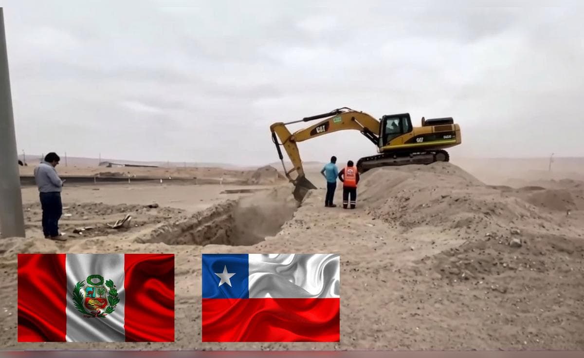 Escudo Fronterizo Perú-Chile: maquinaria comienza trabajos de excavación en territorio peruano en Tacna